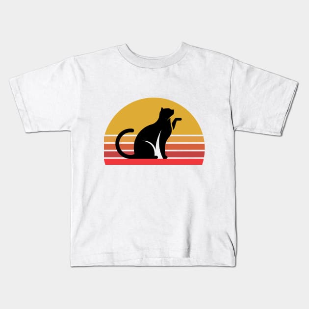 BLACK CATS Kids T-Shirt by animales_planet